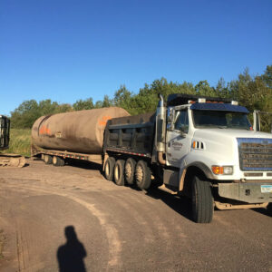 peterson-excavating-and-landscaping-duluth-minnesota-installing-large-storage-tanks